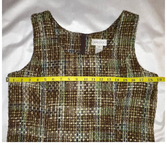 Carlucci Vintage Tweed Sheath Dress -‎ Size 10 -  Great Look That is New Again! - Picture 5 of 10